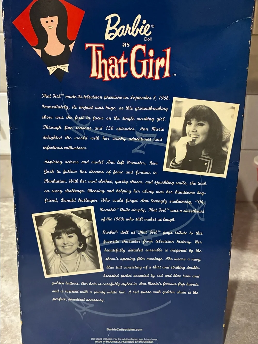 That Girl Barbie Marlo Thomas #56705 NRFB Collector